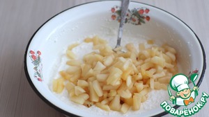 Песочный пирог с яблоками и творогом - пошаговый рецепт с фото на Повар.ру