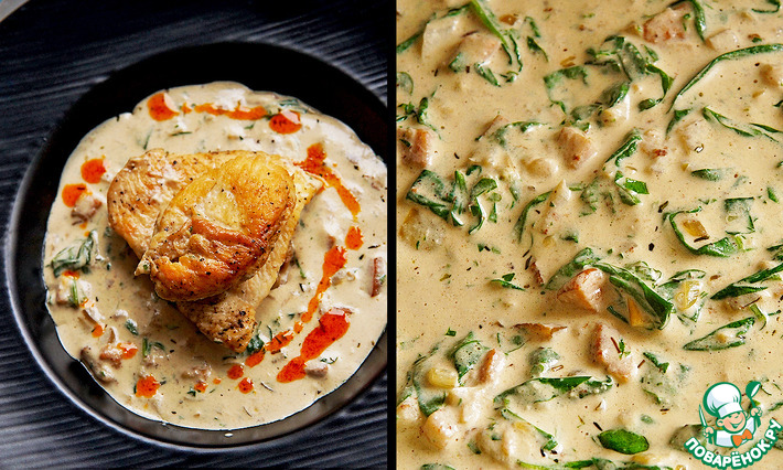 Приготовление курицы в сметанно-горчичном соусе