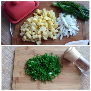 Деревенский суп из молодого картофеля