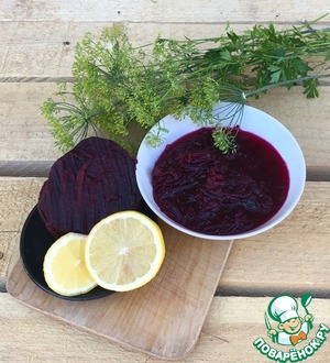 Вишнёво-свекольный холодник "Полонечка"