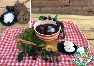 Вишнёво-свекольный холодник "Полонечка"