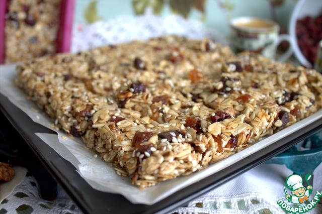 Батончики овсяные – кулинарный рецепт