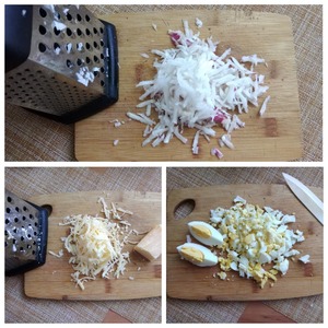 Салат-закуска с репой и сыром