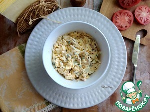 Салат-закуска с репой и сыром