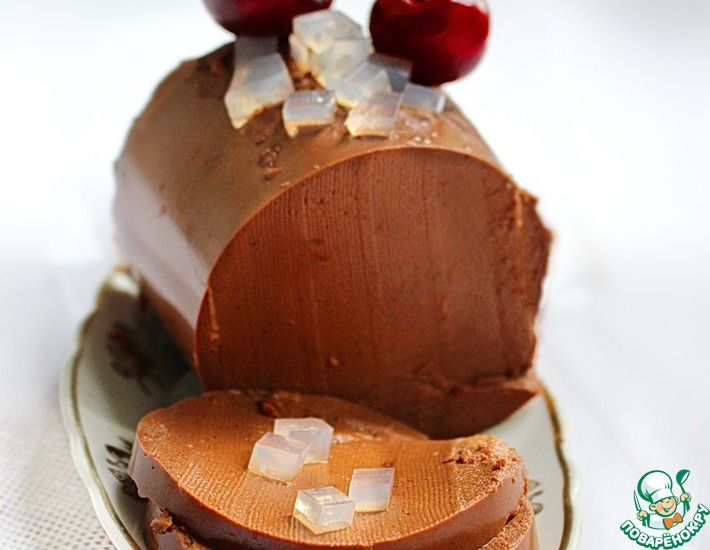 Рецепт: Шоколадный пудинг с солевыми призмами
