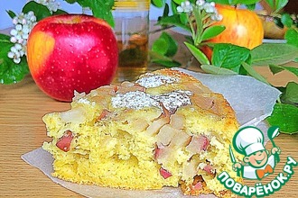 Рецепт: Яблочный пирог на соке