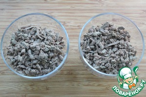 Салат с печенью и пикантной заправкой