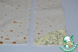 Хрустящие треугольнички из лаваша с творогом – кулинарный рецепт