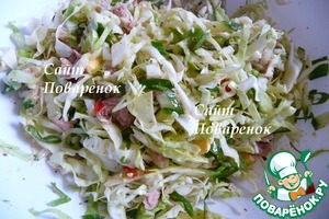 Салат с капустой и тунцом – кулинарный рецепт
