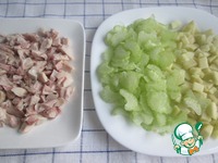 Салат из копченой курицы с сельдереем ингредиенты