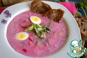 Холодник с маринованной свёклой