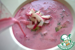 Холодник с маринованной свёклой