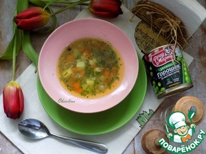 Суп с консервированным зеленым горошком: вкусный рецепт приготовления
