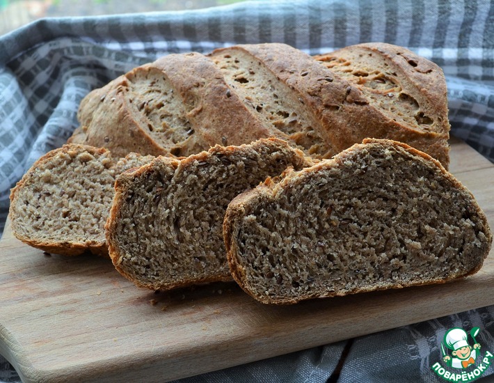 Рецепт: Ржано-льняной хлеб