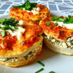 Куриные маффины с фетой и укропом