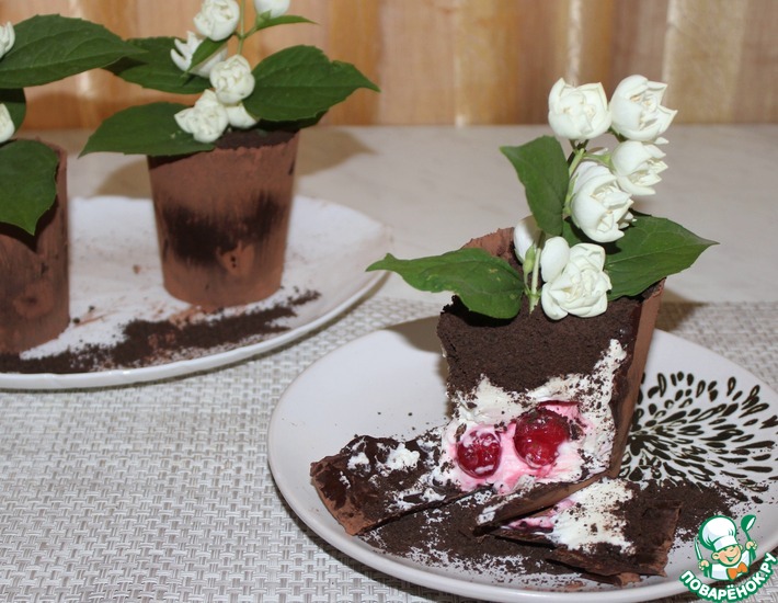 Рецепт: Пирожное Любимый мамин цветок