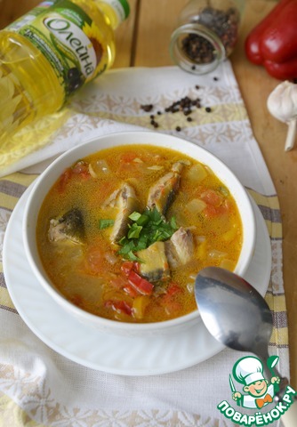 Суп-рагу из рыбы с овощами