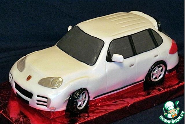 Торт 3D-Автомобиль. Сборка и украшение