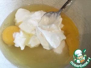 Пирог с яблоками и сливами