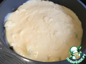 Пирог с яблоками и сливами