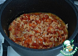 Спагетти с нутом и мясным фаршем в томатном соусе в мультиварке, пошаговый рецепт с фото