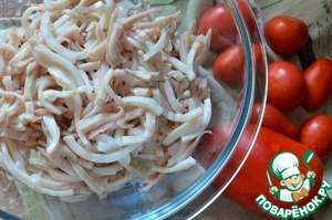 Салат с кальмарами "Осенний букет"