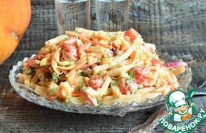 Салат с кальмарами "Осенний букет"