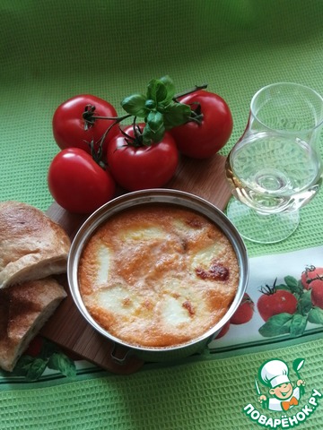 Запечённая моцарелла в томатном соусе