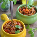 Гречка с овощами в рукаве