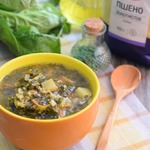 Суп с пшеном и зеленью