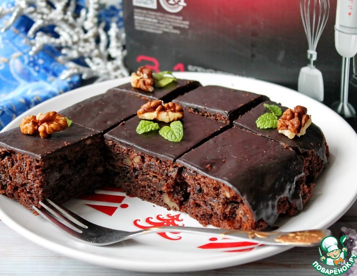 Рецепт: Шоколадный кекс-пирожное