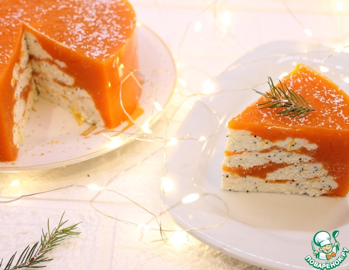 Рецепт: Полосатый десерт Оранж