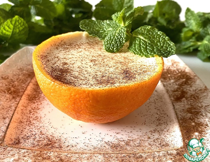 Рецепт: Сливочно апельсиновый десерт без глютена, сахара