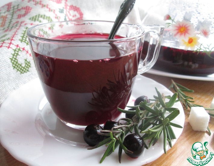 Рецепт: Смородиновый чай с розмарином