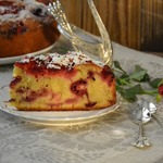 Ягодный пирог с маскарпоне