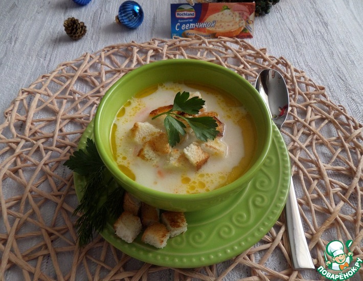 Рецепт: Суп с плавленым сыром