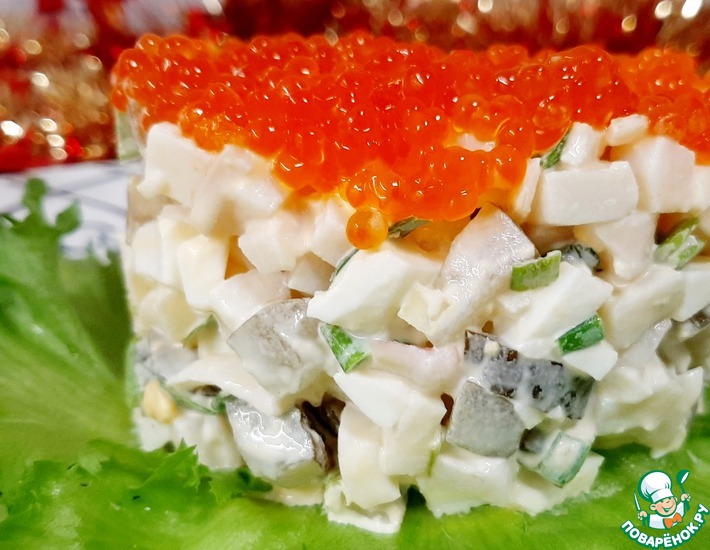 Салаты из кальмаров на праздничный стол – 68 простых и вкусных рецептов с фото (пошагово)