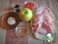 Яблочный маринад для мяса ингредиенты