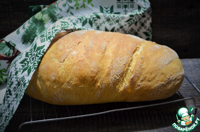 Белый хлеб в рукаве