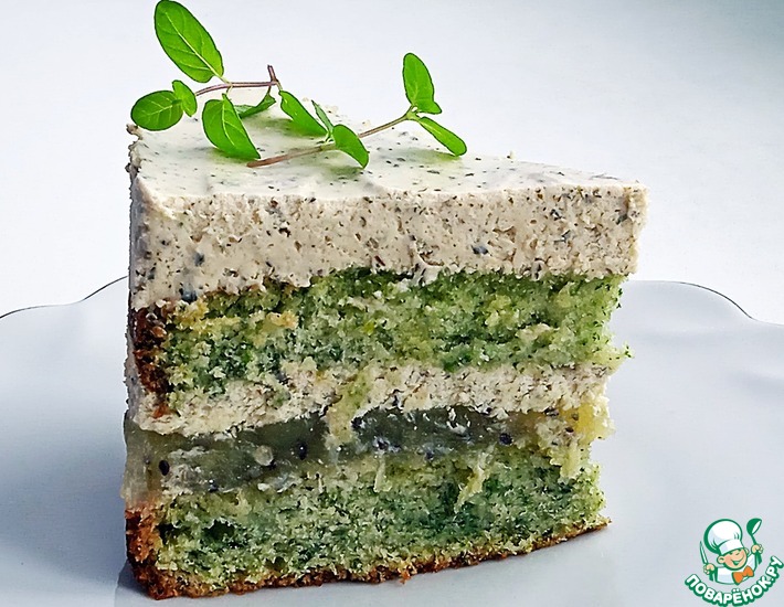 Мятный зеленый торт – кулинарный рецепт
