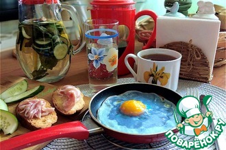 Рецепт: Голубая яичница