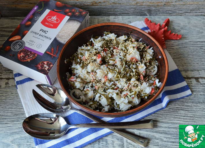 Классические роллы с морской капустой