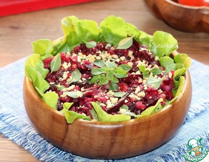 Рецепт: Фитнес-салат с гречкой, овощами, соусом