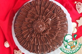 Рецепт: Шоколадный торт с шоколадным кремом