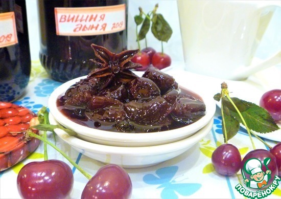 ВИШНЁВОЕ ВАРЕНЬЕ С ДЫНЕЙ