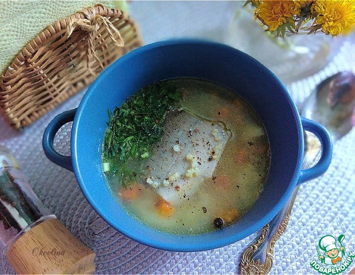 Рецепт: Диетический рыбный суп с пшеном