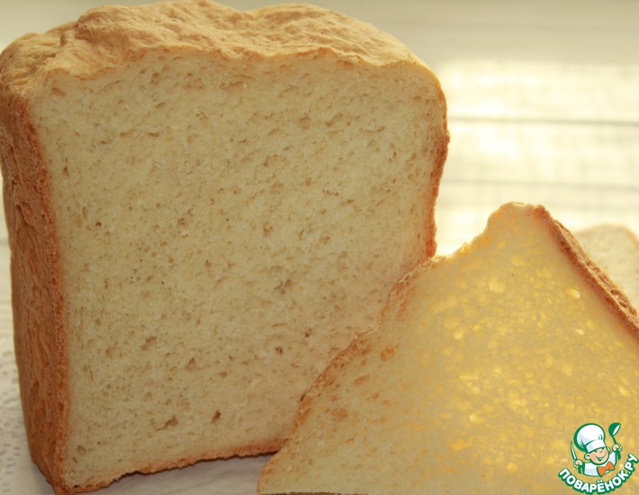 Рецепт: Молочно-кефирный хлеб в хлебопечке