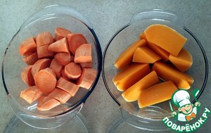 Оранжевые овощи с киноа