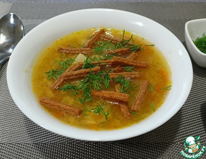 Рецепт: Постный гороховый суп