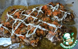 Свинина с грибами и морковью по-русски